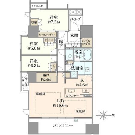 Grande Maison Uehommachi THE CLASS / 3LDK+S, Osaka photo 16