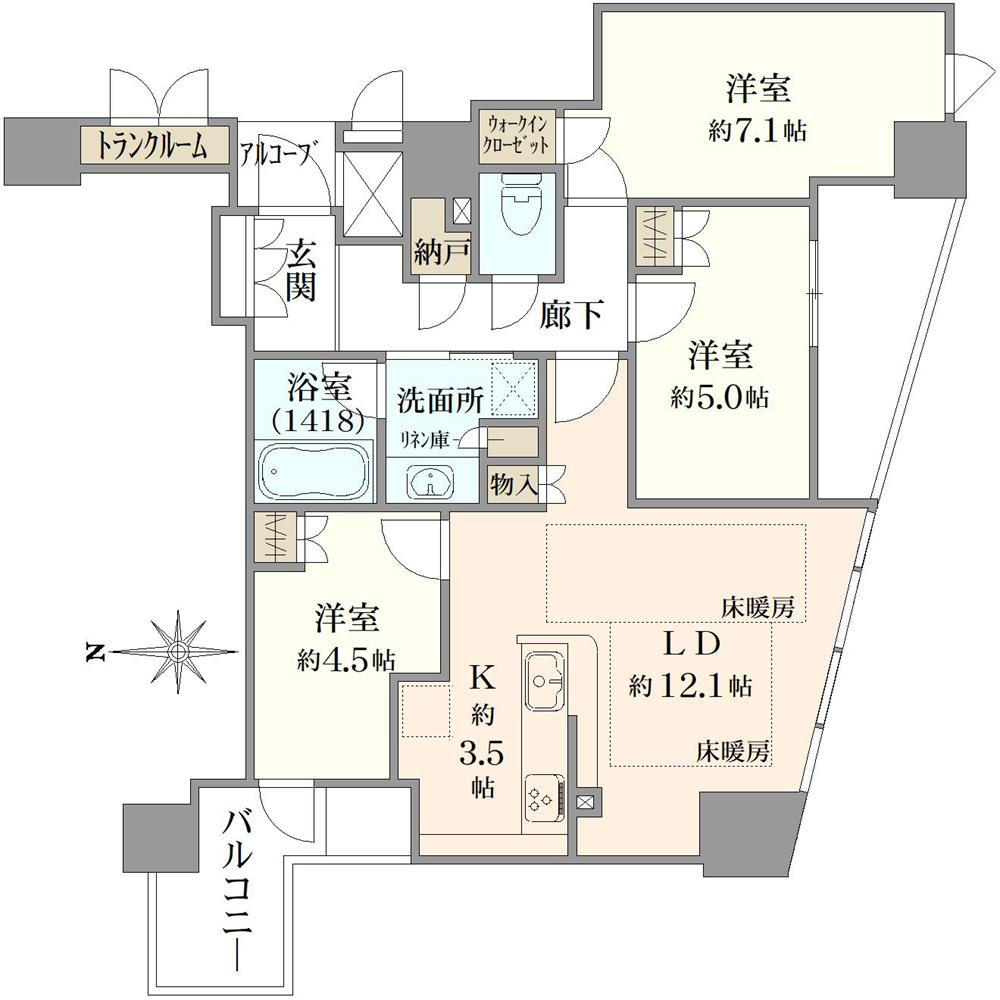 Proud Tower Kitahama / 3LDK, Osaka photo 10