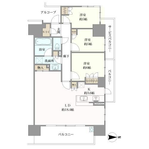Crevia Ogimachi Park / 3LDK, Osaka photo 18