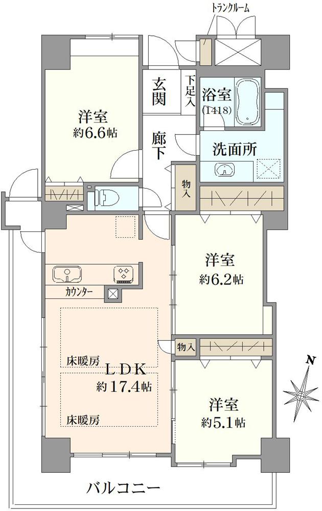 Zenith Osaka EAST / 3LDK, Osaka photo 20