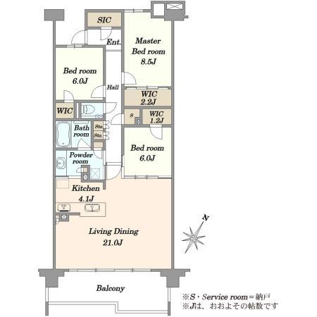 The Parkhouse Shin-Urayasu Marine Villa Terrace Plaza / 3LDK+S, Urayasu, Chiba photo 20